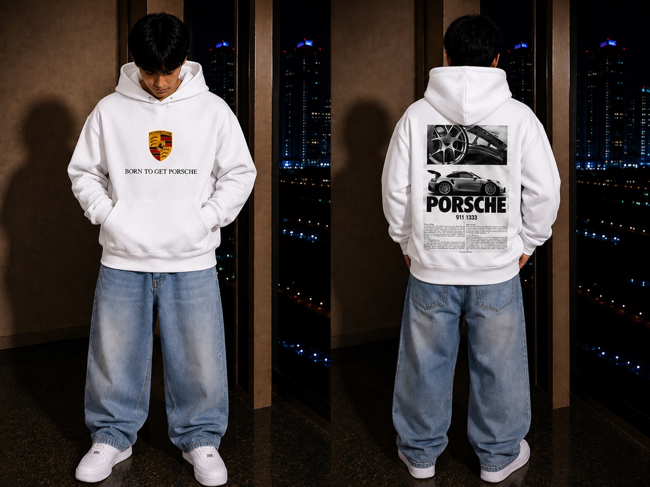 PORSCHE COLLAGE HOODIE