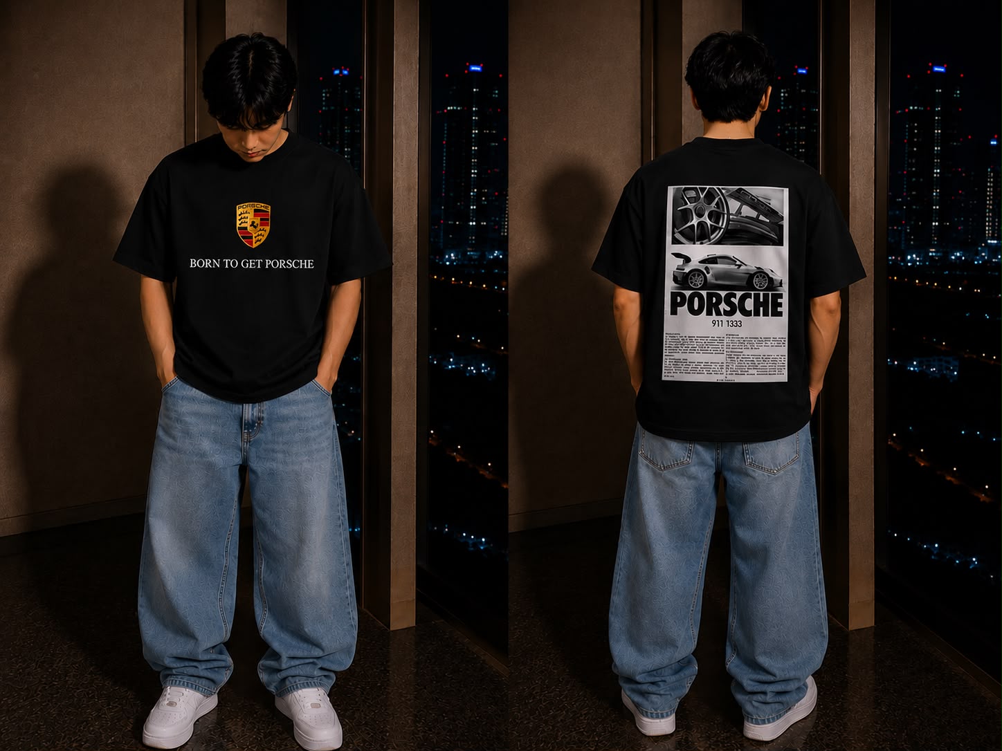 PORSCHE COLLAGE TEE