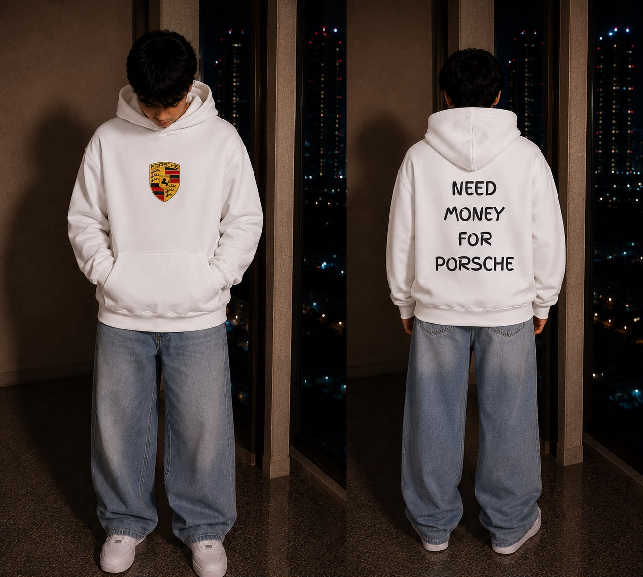 PORSCHE SLOGAN HOODIE